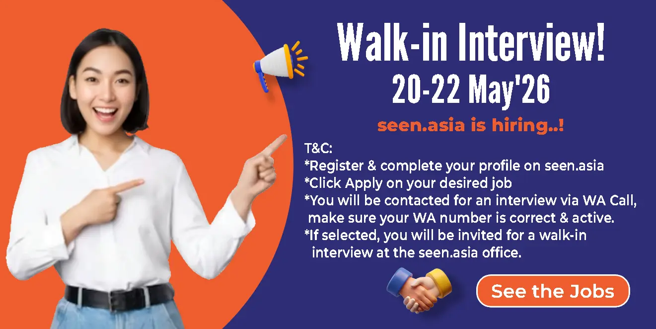 Walk-in interview promo banner