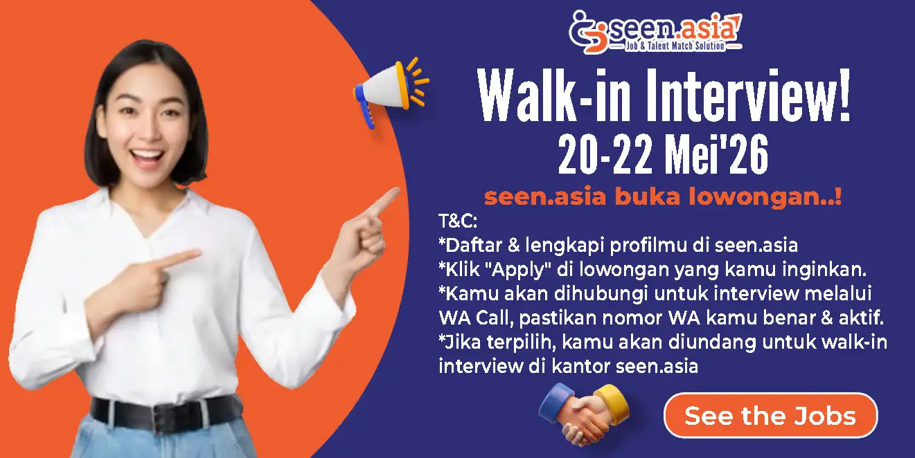Banner promosi walk-in interview